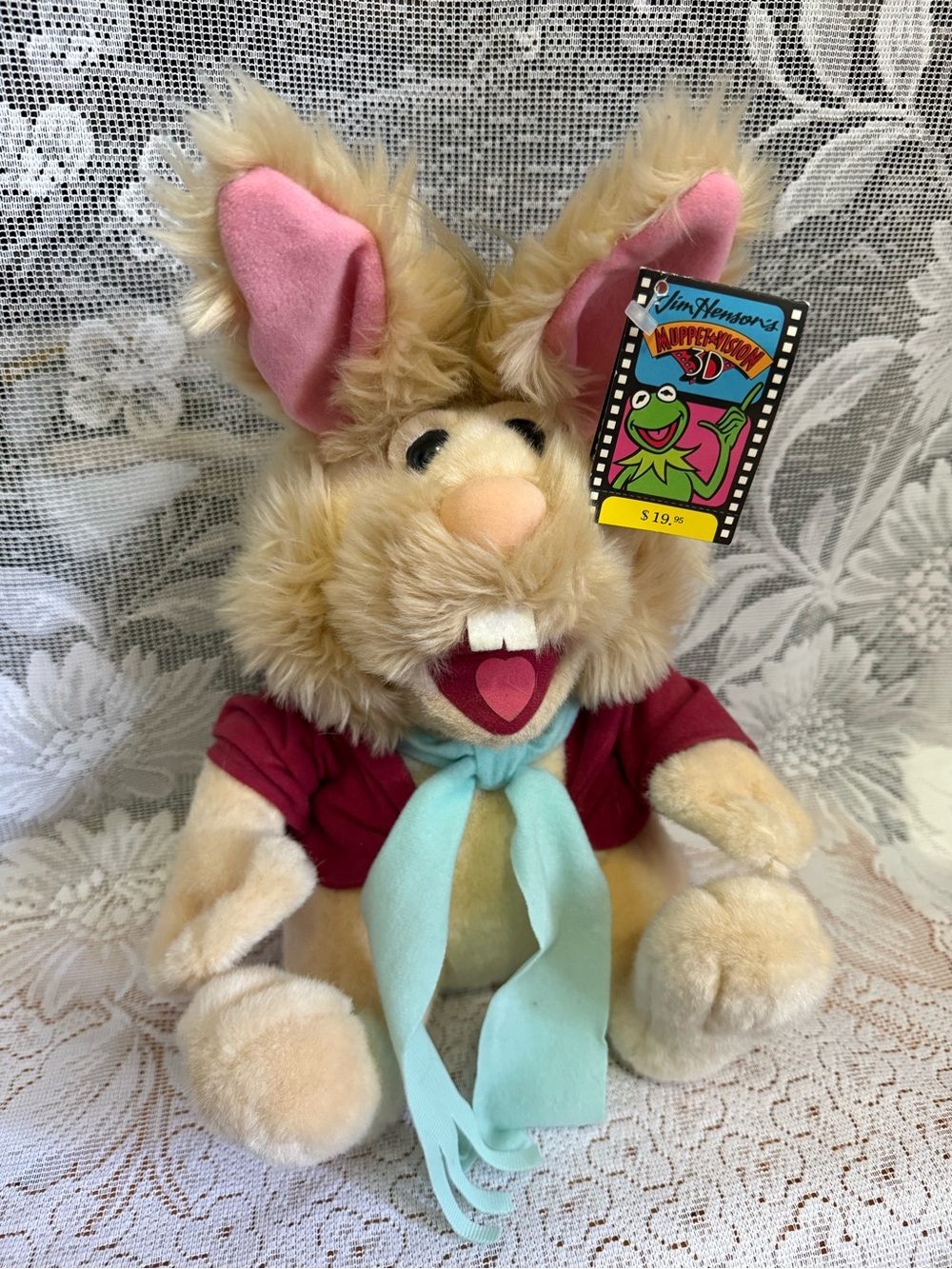 Vintage Muppets Christmas Carol Bean Bunny Plush